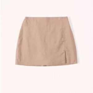 Abercrombie Linen Blend Skort with Slit